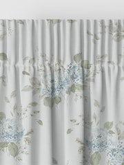 Shabby Chic by Rachel Ashwell® Duck Egg Blue Belle Hydrangea Made to Measure Curtains - Image 4 of 9