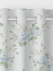 Shabby Chic by Rachel Ashwell® Duck Egg Blue Belle Hydrangea Made to Measure Curtains - Image 5 of 9