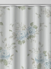 Shabby Chic by Rachel Ashwell® Duck Egg Blue Belle Hydrangea Made to Measure Curtains - Image 6 of 9