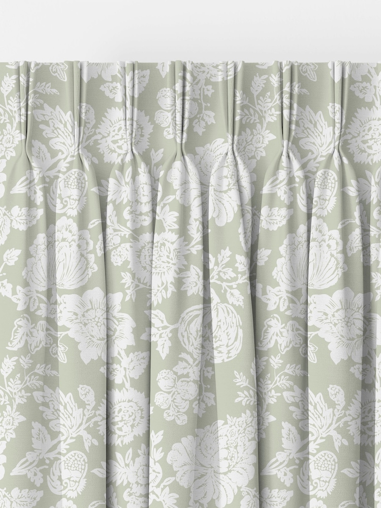 Shabby Chic by Rachel Ashwell® Sage Green Stipple Made to Measure Curtains - Image 2 of 8 Shabby Chic by Rachel Ashwell® Sage Green Stipple Made to Measure Curtains - Image 2 of 8