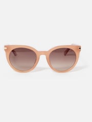 Oliver Bonas Pink Shimmer Preppy Acetate Sunglasses - Image 2 of 6