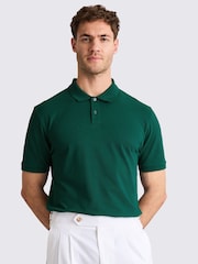 Зеленый - MOSS Marron Pique Polo Shirt - Image 1 of 4