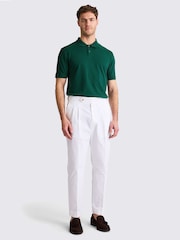 Зеленый - MOSS Marron Pique Polo Shirt - Image 2 of 4