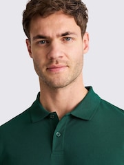 Зеленый - MOSS Marron Pique Polo Shirt - Image 3 of 4