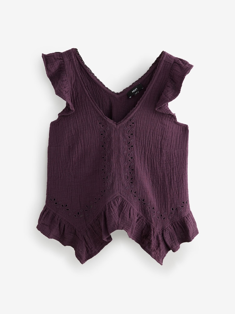 Purple Textured Blouse - Image 1 of 3