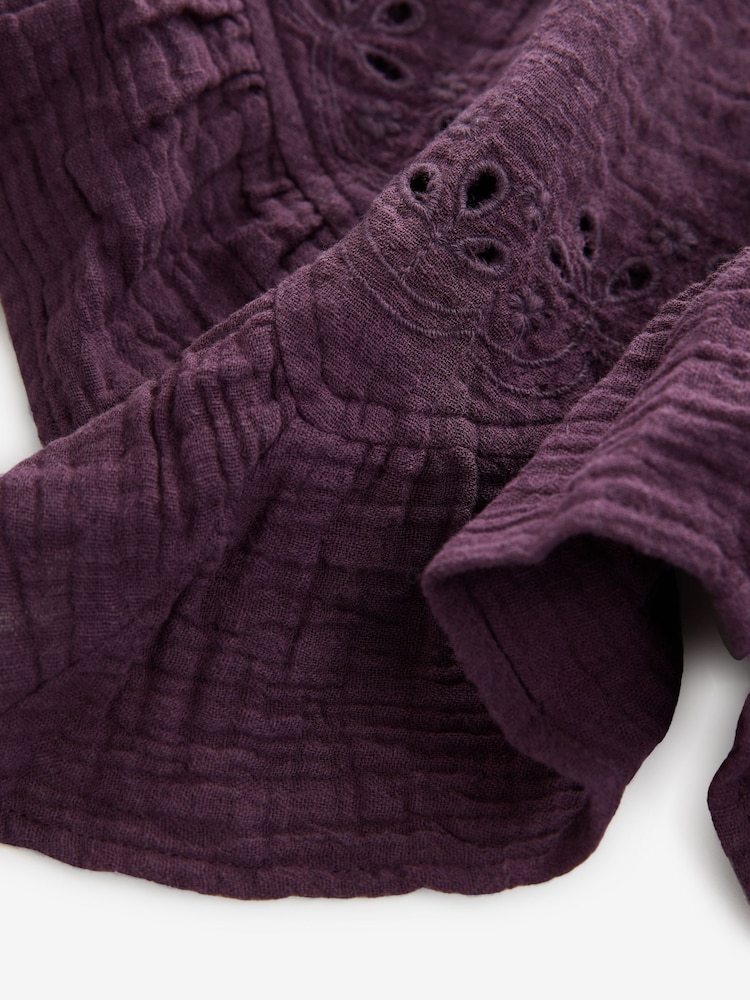 Purple Textured Blouse - Image 3 of 3