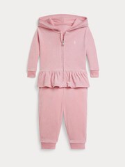 Polo Ralph Lauren Baby Girls Jersey Joggers and Zip Up Hoodie Set - Bild 1 von 3