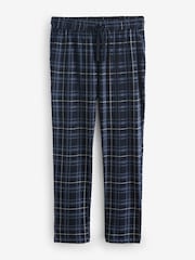 Navy Check Short Sleeve Jersey Pyjamas Set - Image 3 of 3