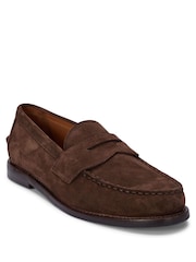 Polo Ralph Lauren Brown Alston Casual Leather Penny Loafer Shoes - Image 1 of 2