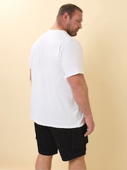 BadRhino Big & Tall Black Elasticated Cargo Denim Shorts - Image 2 of 5