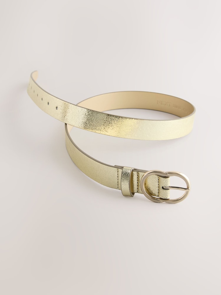Gold Crackle Regular PU Belt - Image 2 of 3