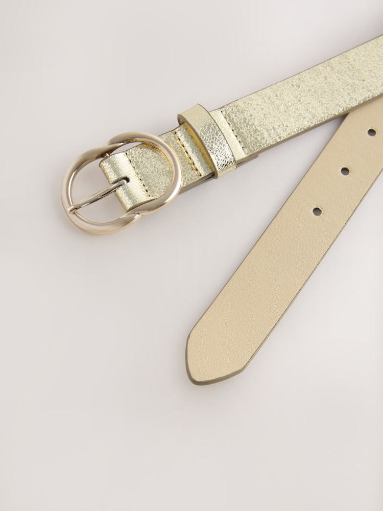 Gold Crackle Regular PU Belt - Image 3 of 3