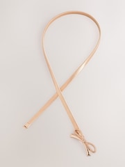 Gold Bow Skinny Stretch Belt - Image 2 of 3