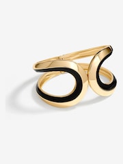 Jon Richard Gold Tone And Enamel Cuff Bracelet - Image 1 of 2