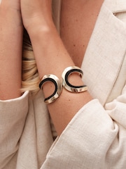 Jon Richard Gold Tone And Enamel Cuff Bracelet - Image 2 of 2