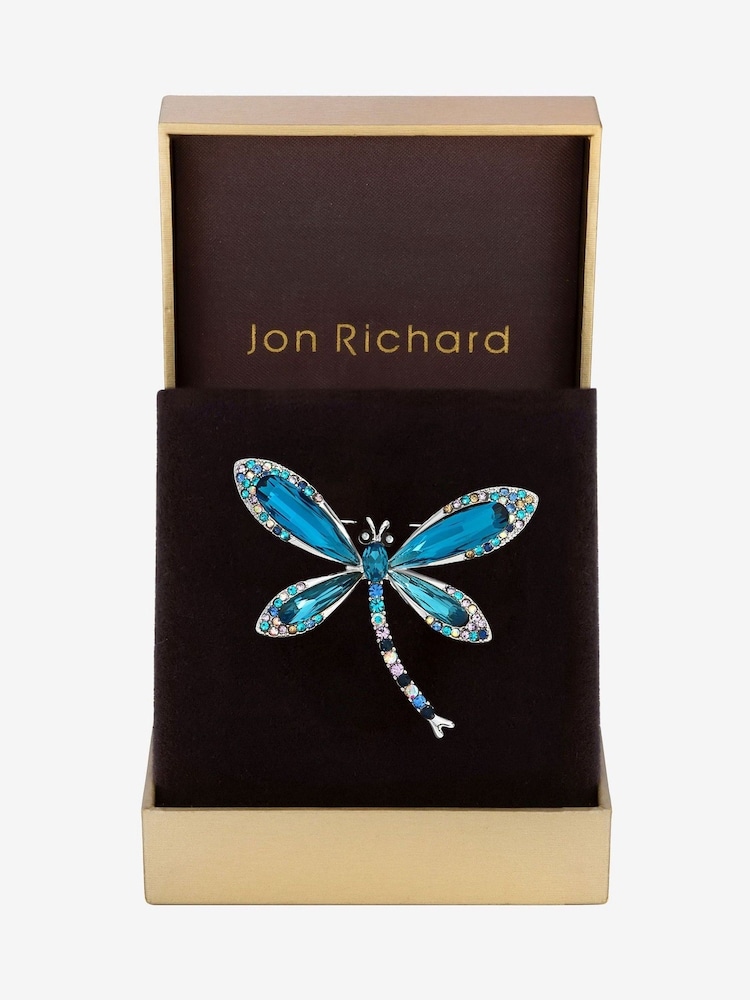 Jon Richard Silver Tone Dragon Fly Brooch - Gift Boxed - Image 1 of 3