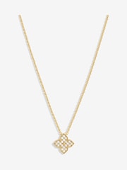 Jon Richard Gold Tone Pave Clover Pendant - Image 1 of 1