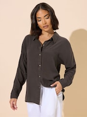 Camisa de manga larga de viscosa de PixieGirl Petite - Imagen 1 de 5