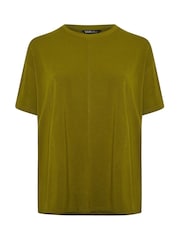 Yours Curve Green Luxury Boxy T-Shirt - Image 5 of 5