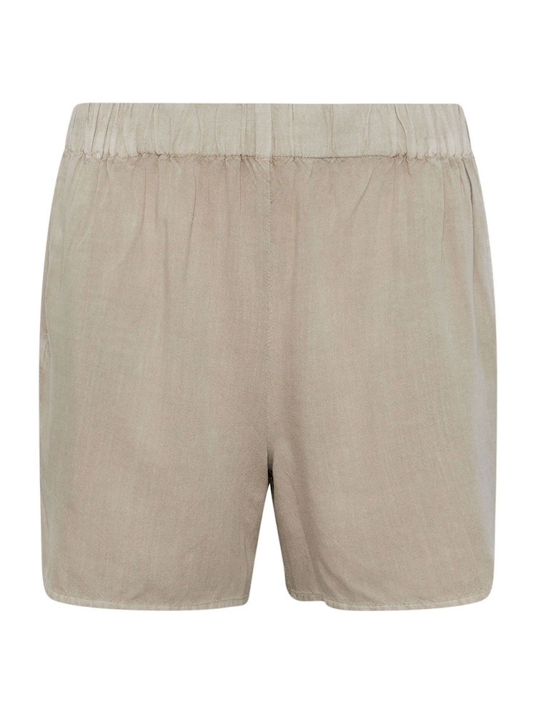 PixieGirl Petite Natural Acid Wash 100% Cotton Shorts - Image 1 of 1