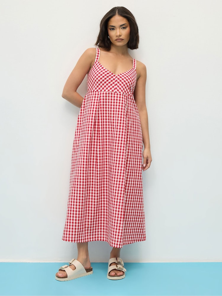 PixieGirl Petite Red Gingham Check Dress - Image 1 of 5