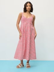 PixieGirl Petite Red Gingham Check Dress - Image 3 of 5