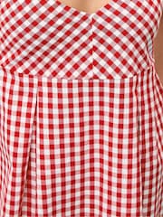 PixieGirl Petite Red Gingham Check Dress - Image 5 of 5