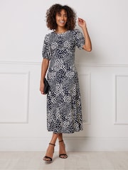 M&Co Blue Midi Dress - Image 1 of 5