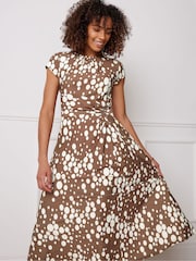 M&Co Brown Midi Dress - Image 4 of 5