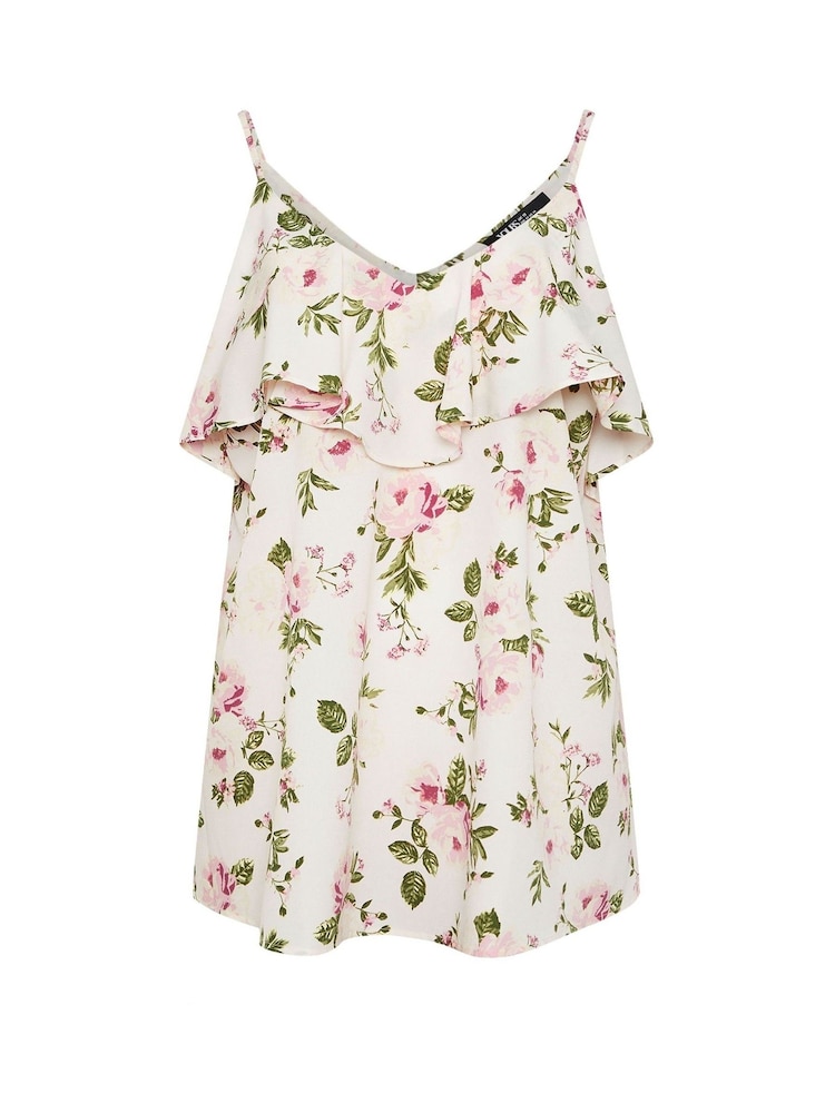 Yours Curve White Frilled Cami - Image 6 of 6