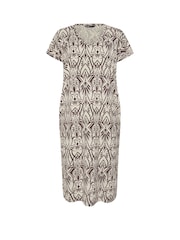 Yours Curve Natural Grown On Basic 100% Cotton Dress - Image 6 of 6