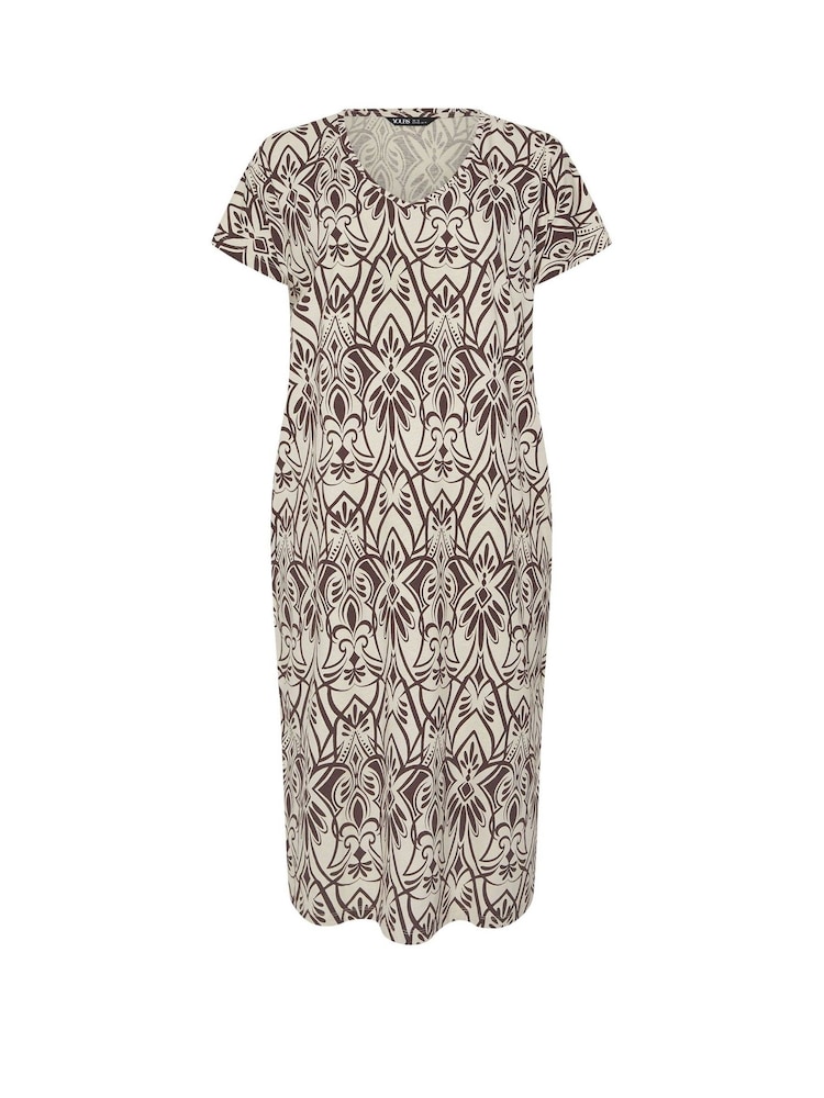 Yours Curve Natural Grown On Basic 100% Cotton Dress - Image 6 of 6