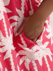 Yours Curve Pink Notch Neck Sleeveless Dress - Image 4 of 5