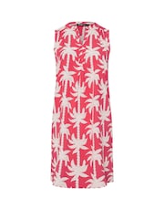 Yours Curve Pink Notch Neck Sleeveless Dress - Image 5 of 5