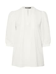 Yours Curve White Button Detail Blouse - Image 6 of 6