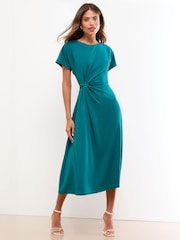 Verde azulado - Lipsy Knot Side Midi Dress - Imagen 1 de 4