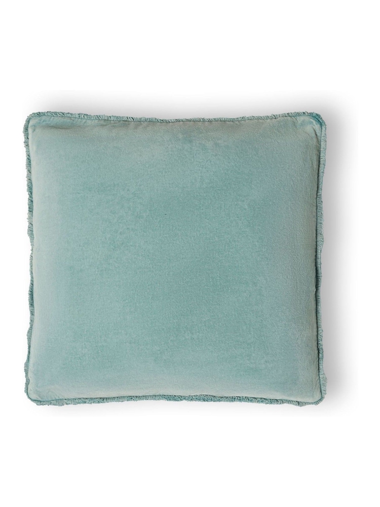BHS Sage Green Camille 100% Cotton Cushion - Image 2 of 4