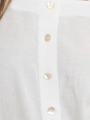 Blanco - Yours Curve Sleeveless T-Shirt - Imagen 4 de 5