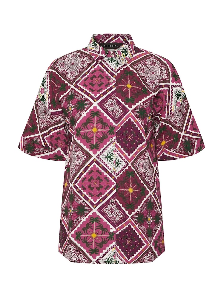 PixieGirl Petite Purple Short Sleeve Shirt - Image 6 of 6
