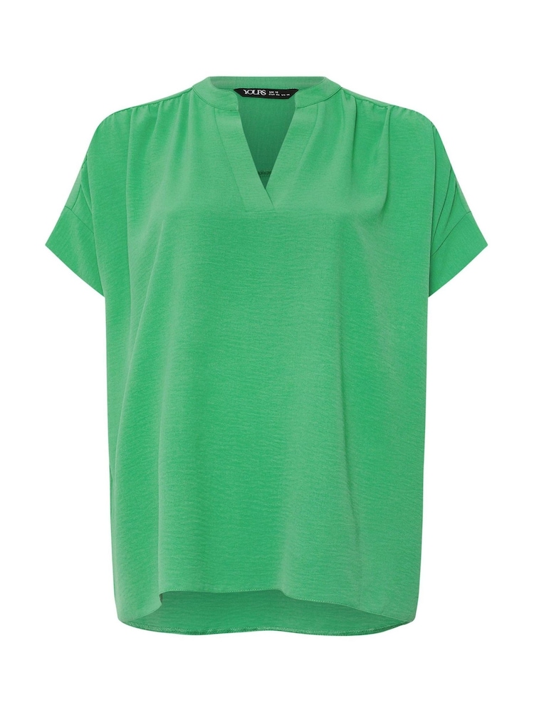 Yours Curve Green V-Neck Co-Ord Top - Image 5 of 5