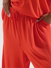 Yours Curve Orange V-Neck Trousers - Image 4 of 5