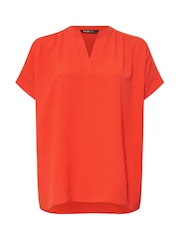 Yours Curve Orange V-Neck Co-Ord Top - Image 5 of 5