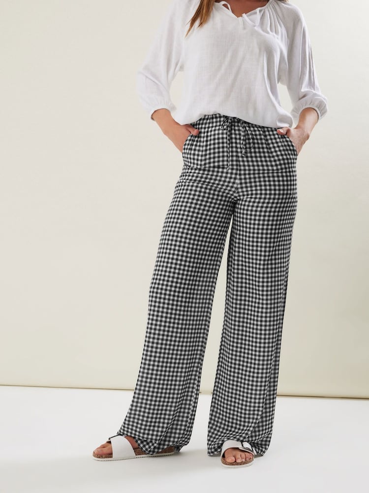 Long Tall Sally Black Wide Leg Trousers - Image 2 of 5