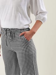 Long Tall Sally Black Wide Leg Trousers - Image 4 of 5