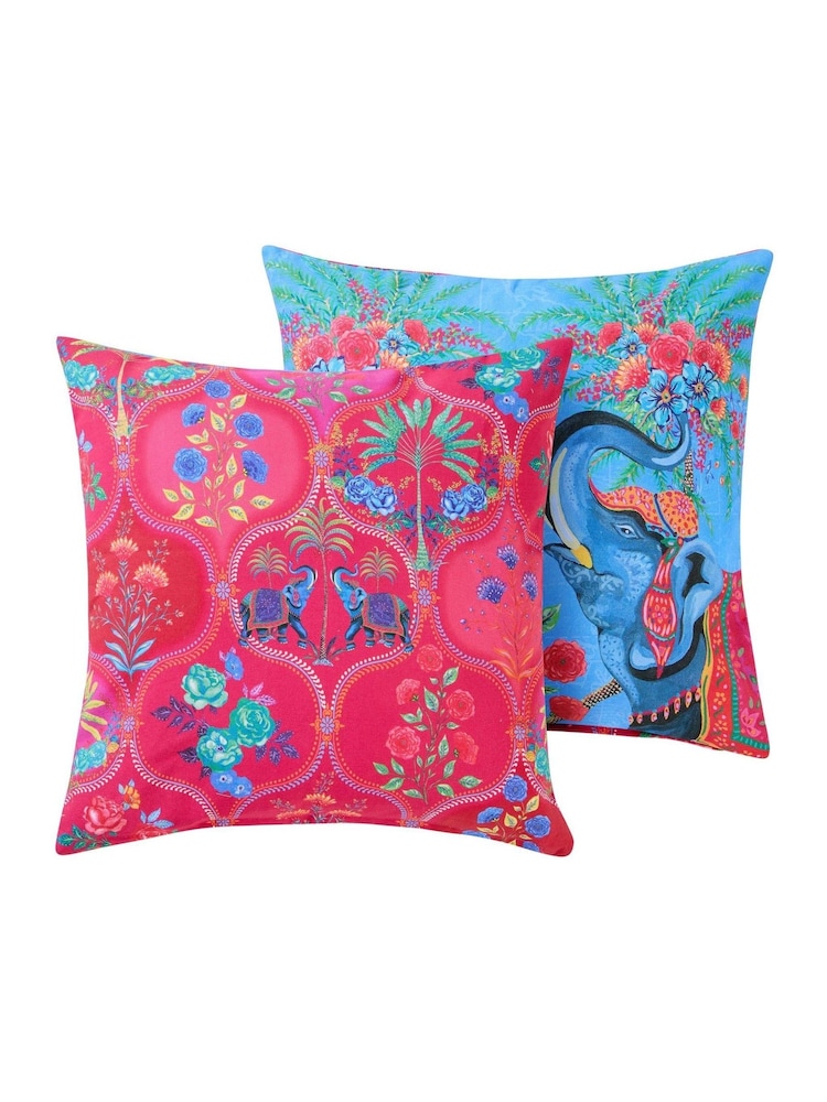 Joe Browns Aqua Bold Festival Elephants Reversible Garden - Image 6 of 6