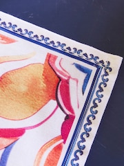 Joe Browns Set of 4 White Lemon Tile Print Napkins - Image 2 of 3