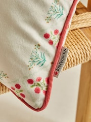 Joe Browns Cream Palm Tree Velvet Reversible Cushion - Image 4 of 7