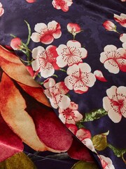 Joe Browns Navy Floral Blossom Cotton Sateen Reversible Duvet Set - Image 5 of 7