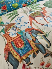 Joe Browns Cream Tropical Print Cotton Sateen Reversible Duvet Set - Image 5 of 7