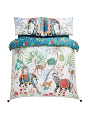 Joe Browns Cream Tropical Print Cotton Sateen Reversible Duvet Set - Image 6 of 7